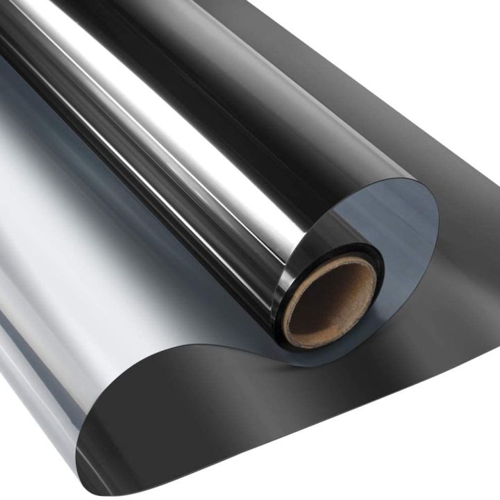 One Way Vision Window Film Stained Daytime Privacy Mirror Reflection Self Adhesive Window Tint for Home Solar Heat Insulation