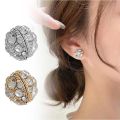 Y1UE Round Earring Non-Piercing Strong Magnet Ear Clip Fashion Jewelry. 