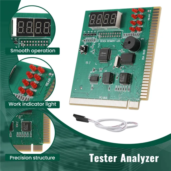 Diagnostic PCI 4-Digit Card PC Motherboard Post Checker Tester Analyzer ...
