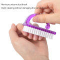 Cleaning Nail Brushes Manicure Remove Dust Nail Cleaning Tool Large Plastic Manicure Pedicure Soft Fiber Wool Exfoliating Brush Cologo. 