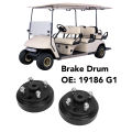 Brake Drum High Strength 19186 G1 Practical Star Spline Brake Hub Drum Kit Stable Braking Robust Metal for Cart. 