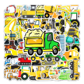 20/40/60pcs Engineering Vehicles Stickers Construction Field Machines Heavy Vehicles Stickers for Laptop Scrapbook Journal Kids Girls Boys Stickers. 