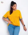 Don't Regret Sleeve Print Baggy T-shirt. 