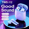 OriginaI i12 Airpods TWS Full Set with Box - True Wireless Bluetooth Headset 5.0 Touch Control Earbuds for Android and iOS Mobile Phones New /i 15 Airpods. 