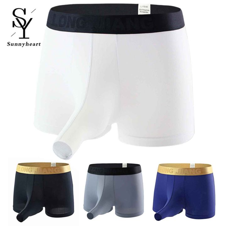 Longjiang%20Underwear%20Color%20Block%20Boxer%20Men%20Elephant%20Nose%20Thin%20Underpants%20for%20Sleeping%20-%20Image%203