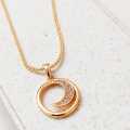 Gold Plated Guaranteed Women Chain & Pendant 18inch Necklace Korean Stylish Wedding Party Gifts Fashion Jewellery​. 