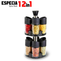12-Piece Spice Jar Rack: Ideal for Kitchen Organization. 