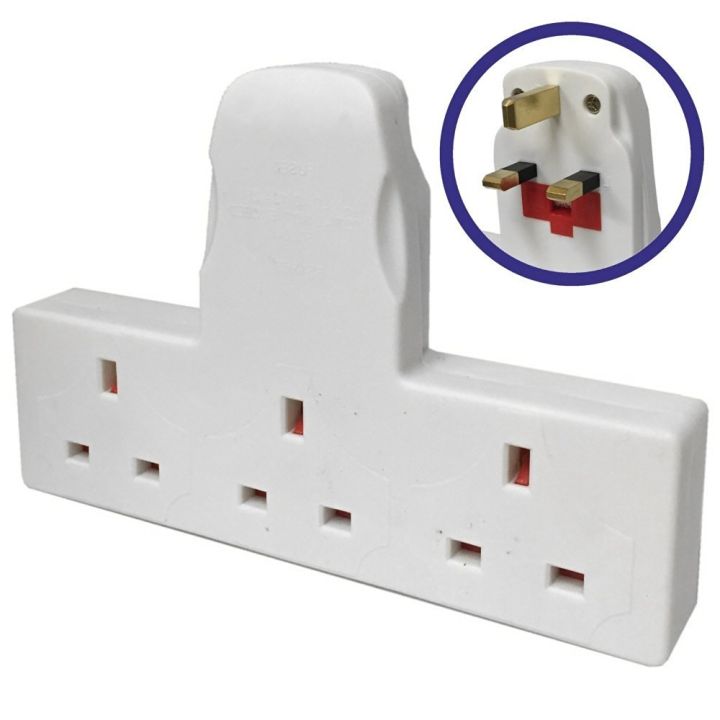 Multi plug wall Socket adapter - 13A Multi Socket 3-way Universal type ...