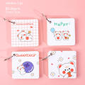 80 Sheets Binder Ring Flipping Flash Card DIY Combinable Study Cards Mini Lined Memo Pad DIY Bookmark Blank Index Cards. 