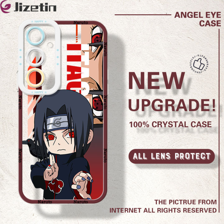 Jizetin for Samsung A16 5G Back Cover Crystal Transparent Cartoon Naruto Soft Full Camera Cover Protection Phone Cases