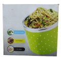 Hot Container With Handle, 1000ml Stainless Steel Food Heating Container, Food Container, Keep Warm Container, Breakfast Cup, Soup Bowl-Pink. 