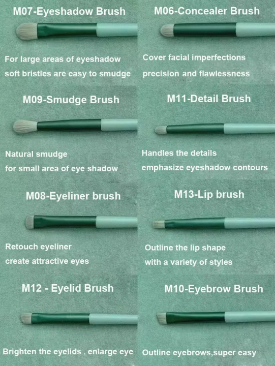 %5BCute%20Korean%20Kito%5D13%20PCS%20Makeup%20Brushes%20Set%20Eye%20Shadow%20Foundation%20Women%20Cosmetic%20Brush%20Eyeshadow%20Blush%20Beauty%20Soft%20Make%20Up%20Tools%20Bag%20-%20Image%206