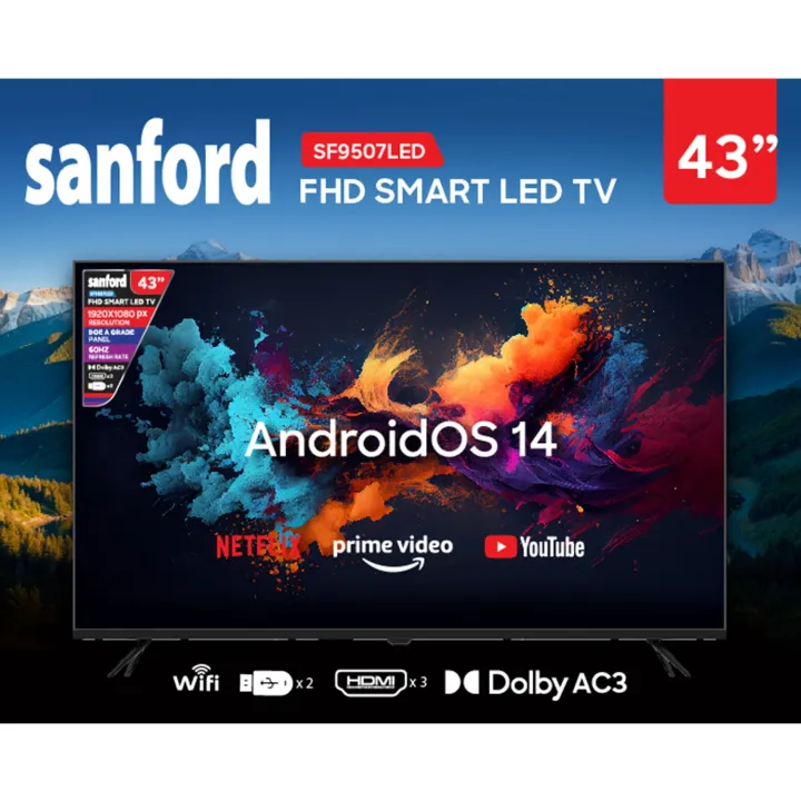 Sanford%2043"%20FHD%20Smart%20Digital%20LED%20TV%20-%20SF9507LED%20(Two%20Year%20Warranty)%20+%20Sanford%203.5L%20Air%20Fryer%20SF-2457AF%20-%20Image%203