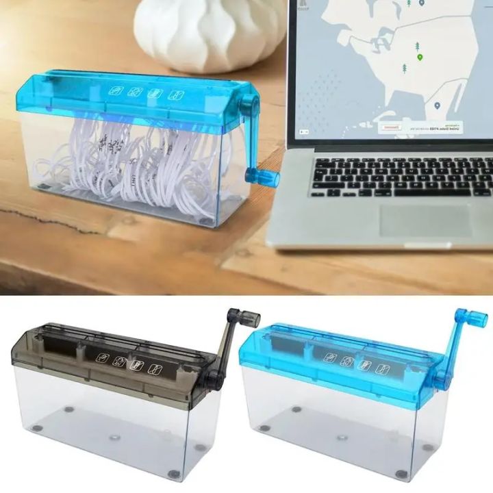 Paper Shredder Portable A4 Paper Shredders | Small Documents Papers Cutting Tool for Home Office Desktop Stationery Supplies