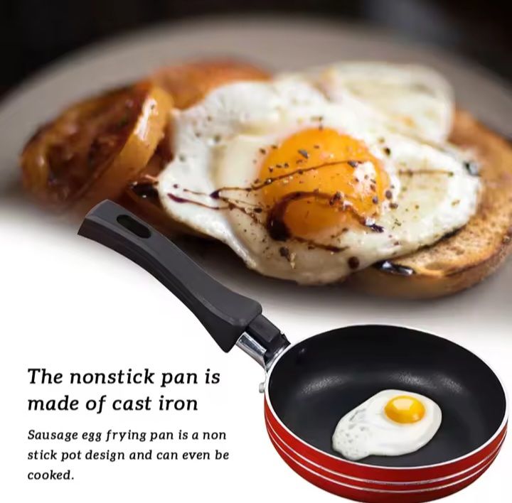 Mini Frying Pan Non-Stick Steel Frypan Pot Saucepan Random Color For ...