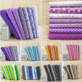 7pcs 25*25cm Square Cotton Fabric Cloth Sewing Patchwork Assorted Pre Cut Handicraft Diy Handmade Craft Material. 
