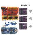 CNC Shield V4 Expansion Board +NANO 3.0 with usb for Arduino+3pcs Stepper Motor Driver A4988/DRV8825/AT2100 Kit for 3D Printer. 