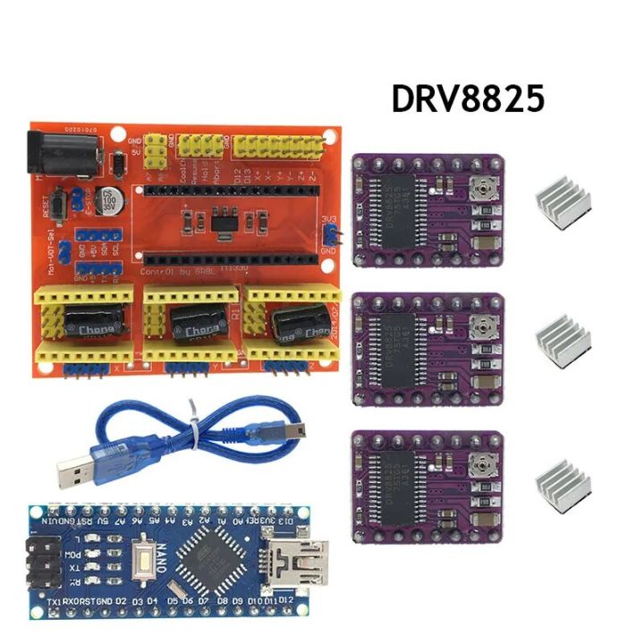 CNC%20Shield%20V4%20Expansion%20Board%20+NANO%203.0%20with%20usb%20for%20Arduino+3pcs%20Stepper%20Motor%20Driver%20A4988/DRV8825/AT2100%20Kit%20for%203D%20Printer%20-%20Image%206