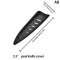 Kitchen Knife Sheath Black Plastic Knife Covers Knife Blade Protector Cover Edge Guards Case Boning Fruit Bread Chef Knife Tool. 