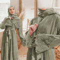 Abaya Store Pleated Allium Abaya (Lace Without Rhinestone) PREMIUM ABAYA DUBAI Jubah Abaya Pleated Lace Without Shawl. 