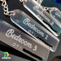 Customized Acrylic Model Key Tags With Your Phone Number, Personalized Acrylic Key Tags, Three layer Key Chain, Key Chain. 