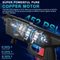 High Pressure Car Washer Gun, 48VF with Dual Battery - 300W, 25000mAh Peak Power 30Bar.Used For Car Washing, Floor Cleaning & Garden Watering. Water Spray Gun. 