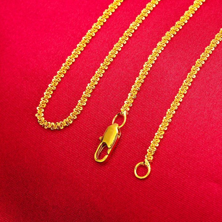 Califlower Rope Chain 【Recently popular】Caterpillar Caterpillar Imitation 18k Gold Clavicle ...
