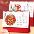 SuperRide 2024 Desk Calendar 2024 Vibrant Color Chinese New Year Desktop Calendar Monthly Planner Gift for Southeast Asian Buyers Calendar Gift. 