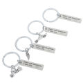 Drive safe handsome I love you trucker key ring gift for husband boys. 
