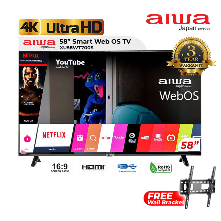 AIWA 58inch LED WebOS Smart 4K Television