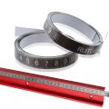 Black 1/2/3M Self-adhesive Tape Measure with Backing Table Sticky Measuring Backing Metric Steel Tape Ruler. 