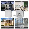 KOGEEK Entry Gate 10-12mm Glass Swing Push Sliding Door Lock with 3 Keys. 