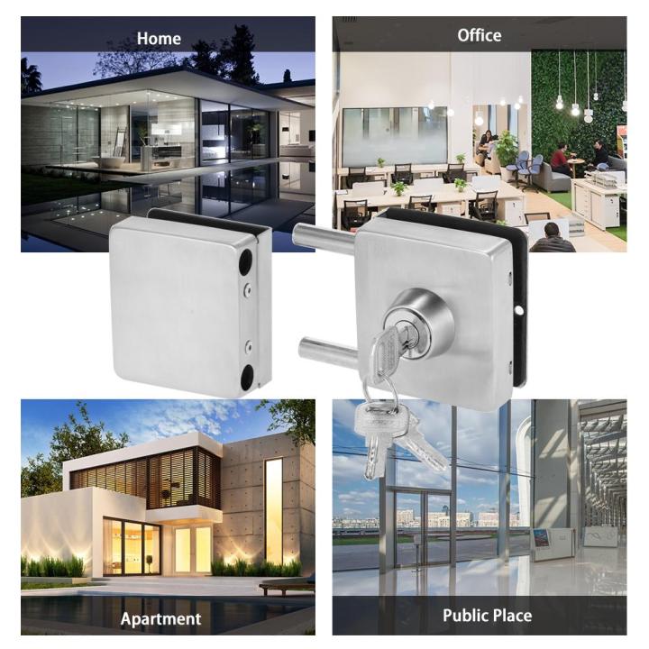 KOGEEK%20Entry%20Gate%2010-12mm%20Glass%20Swing%20Push%20Sliding%20Door%20Lock%20with%203%20Keys%20-%20Image%204