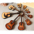 KOKKO Mini Full Angle Folk Guitar Wooden Musical Instrument Model. 
