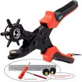 Leather Hole Punch, Belt Hole Puncher, Heavy Duty Revolving Punch Plier Tool. 