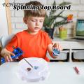 Bowl-shaped Spinning Top Board Clear Plastic Spinning Top Battle Board Stadium for Kids Heavy Duty Bowl-shape Multiplayer Gyro Spinner Toy Training Field Favorite Spinning Top Stadium. 