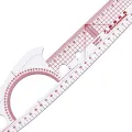 Multi-function Plastic French Curve Sewing Ruler Easy Curve Ruler for Knitters　XINYAN. 
