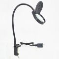 Illuminating Magnifier High Magnifiion 8X 15X Magnifying Glass with Led Lights Table Clamp Lamp. 