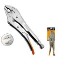 Locking Lock Grip Pliers Curved Jaw - Heavy Duty - 10 in - Cr-Mo Steel. 