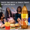 Lion Ginger Beer, Non-Alcoholic Beer with Distinctive Ginger Flavour, Flavourful Mixer, PET Bottle, 1000 ML. 