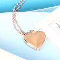 Heart Locket Pendants Necklaces For Women photo frame Valentine lovers Necklace. 