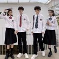 South Korea School Uniform Junior High School Graduation Business Attire Summer Suit British College Style Middle School Students Chorus Costume. 