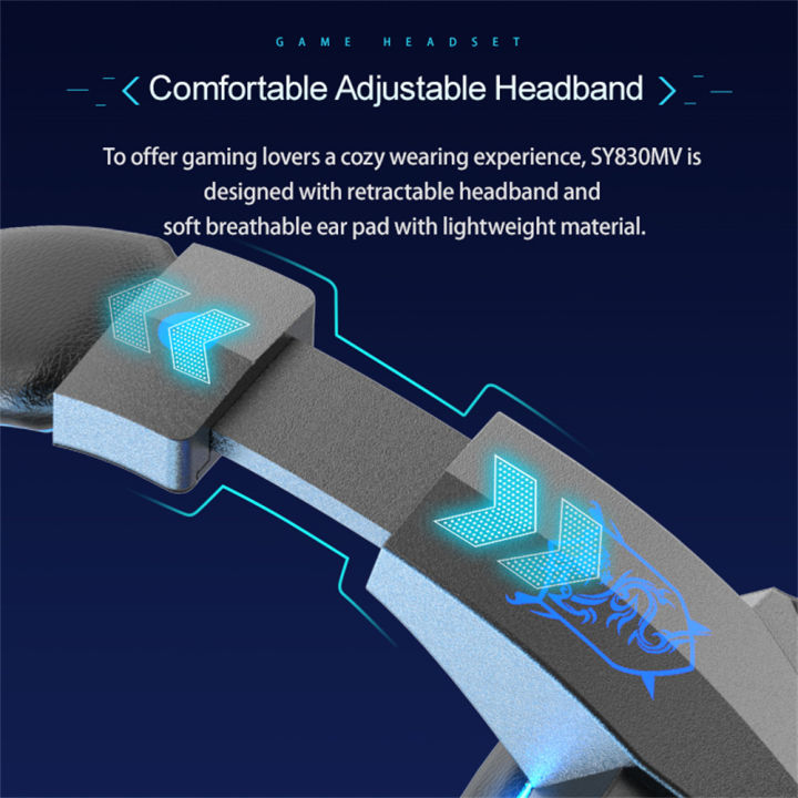 SY830%20Wired%20Headsets%20PS4/PS5%20Professional%20LED%20Light-emitting%20Gaming%20Player%20Headphones%20Noise%20Reduction%20Gaming%20Esports%20Earphones%20-%20Image%202