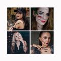 [Featured] Halloween Fake Tattoo Face Sticker /Spider Web Scar Tattoo  Face Temporary Tattoo Sticker /Wound Realistic Injury Scar Tattoo Sticker for Halloween Makeup Body Art. 