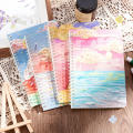 School Supplies Inside Page Cover Notepad Horizontal Line Creative Thickened A5 Coil Book. 