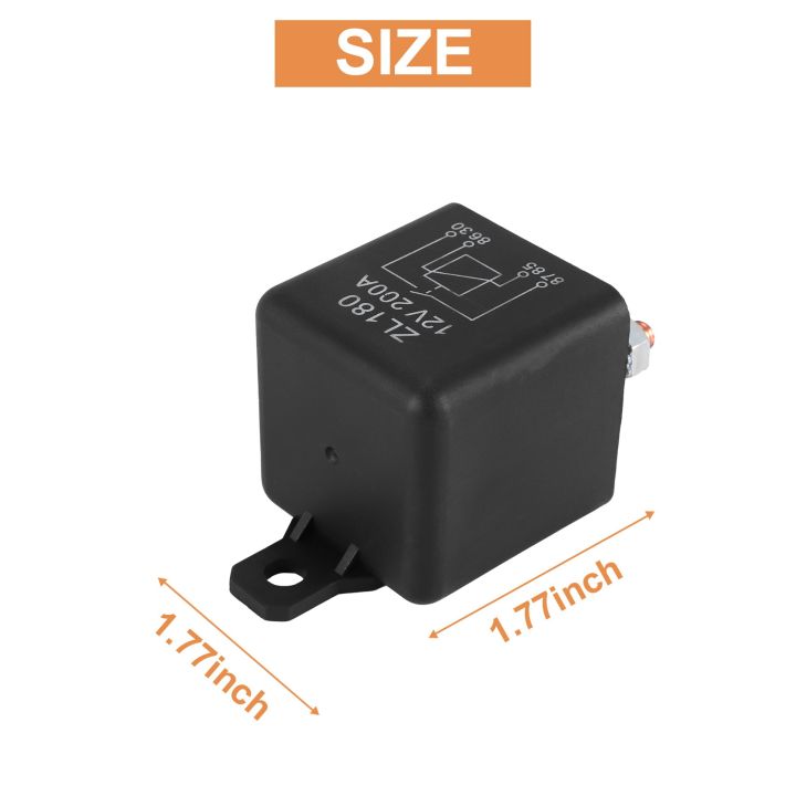 12V%20200A%20Relay%20Car%20Truck%20Engine%20Automobile%20Boat%20Car%20Starter%20Heavy%20Duty%20Split%20Charging%20ZL180%20with%202%20Pin%20Footprint%20+%202%20Terminal%20-%20%5B1%20Set%5D%20-%20Image%207