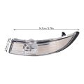 Door Wing Mirror Indicator Lamp Lens, Clear Cover ABS 553CSD2061 Waterproof Wing Mirror Indicator Light Cover Fade Resistant for Replacement. 
