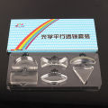 6 Pcs Acrylic Optical Concave Convex Prism Lens Set for Primary Secondary School Students Physical Optical Kit Lab Equipment. 