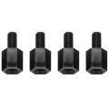 100x Motherboard Hex Standoff Threaded Spacer M3 Thread 6+6mm Black. 