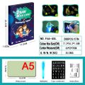 LeiyanLuxury 2 pics Magic Luminous Drawing Board Daw With Light-Fun Sketchpad Board Fluorescent Pen Russian English Light Up Play Toys. 